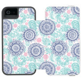Ethnic Paisley Pattern Incipio iPhone Portemonnee Hoesje (Agenda Open)