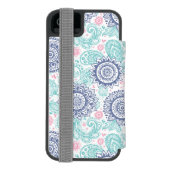 Ethnic Paisley Pattern Incipio iPhone Portemonnee Hoesje (Agenda Achterkant)