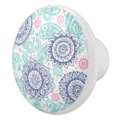 Ethnic Paisley Pattern Keramische Knop (Rechts)