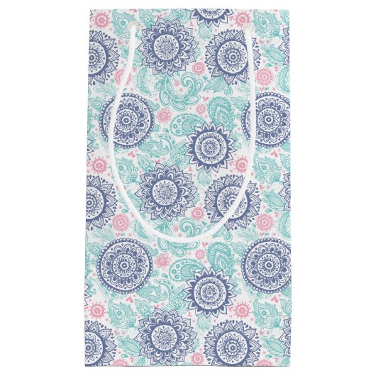 Ethnic Paisley Pattern Klein Cadeauzakje (Voorkant)