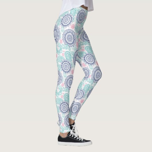Ethnic Paisley Pattern Leggings (Rechts)