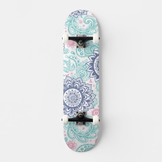 Ethnic Paisley Pattern Persoonlijk Skateboard (Voorkant)