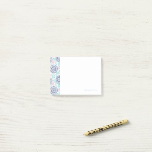 Ethnic Paisley Pattern Post-it® Notes (Op bureau)