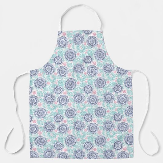 Ethnic Paisley Pattern Schort (Voorkant)