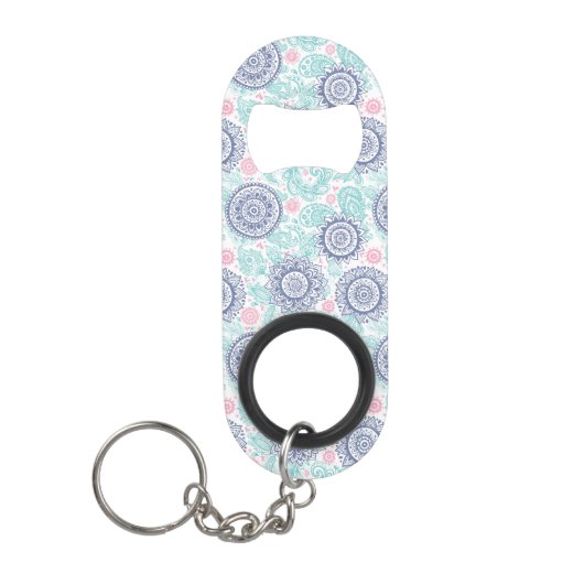 Ethnic Paisley Pattern Sleutelhanger Flessenopener (Voorkant)