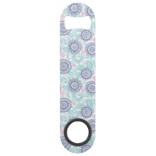 Ethnic Paisley Pattern Speed Flessenopener (Voorkant)