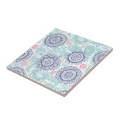 Ethnic Paisley Pattern Tegeltje (Zijkant)