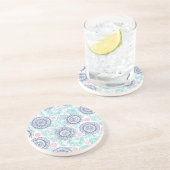 Ethnic Paisley Pattern Zandsteen Onderzetter (Zijkant)