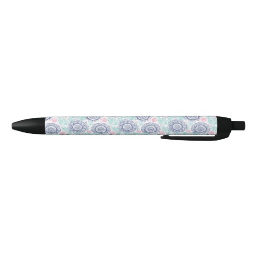 Ethnic Paisley Pattern Zwarte Inkt Pen (Bodem)