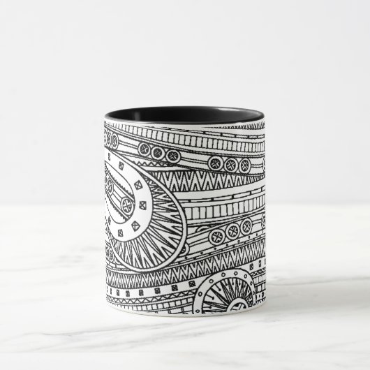 Ethnic Pattern Doodle Mok (Midden)