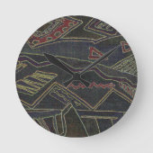 ETHNIC PATTERN RONDE KLOK (Voorkant)