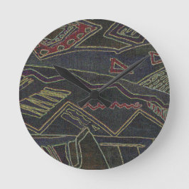 ETHNIC PATTERN RONDE KLOK