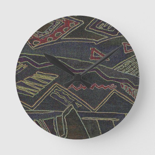 ETHNIC PATTERN RONDE KLOK (Voorkant)