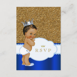 Ethnic Prince Baby shower RSVP