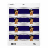Ethnic Prince Baby shower Waterflesetiket Etiket (Full Sheet)