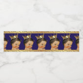 Ethnic Prince Baby shower Waterflesetiket Waterfles Etiket (Enkel label)