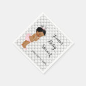 Ethnic Princess Baby Girl Diamonds Servetten (Hoek)