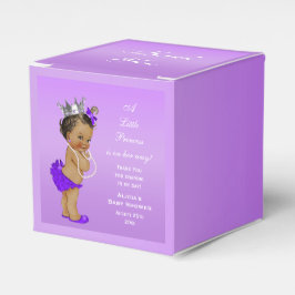 Ethnic Princess Baby shower Lavender Bedankdoosjes