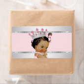 Ethnic Princess Baby shower Waterflesetiket Etiket (Insitu)