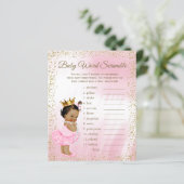 Ethnic Princess Tutu Baby shower Games (Staand voorkant)