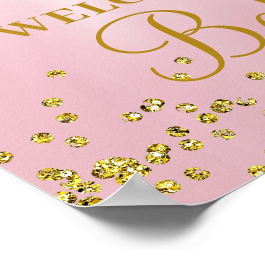 Ethnic Princess Tutu Baby shower Welkomstteken Poster (Hoek)