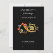Ethnic Retro Floral – Paisley Mandala Poster Art Save The Date (Voorkant)