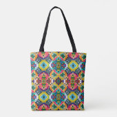 Ethnic seamless pattern. Ethnic boho ornament. Rep Tote Bag (Achterkant)