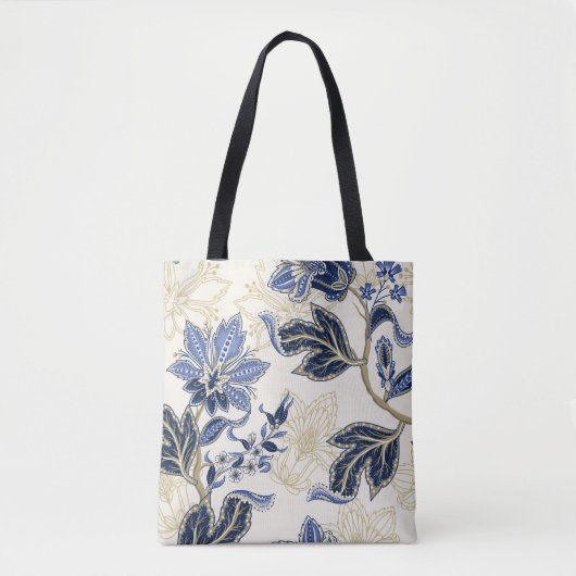 Ethnic seamless pattern with Indian ornament. Vint Tote Bag (Voorkant)