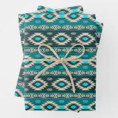 Ethnic Southwestern Geometric Pattern Wrapping Pa Inpakpapier Vel (In situ)