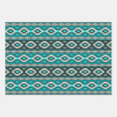 Ethnic Southwestern Geometric Pattern Wrapping Pa Inpakpapier Vel (Voorkant)