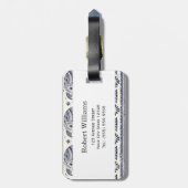 Ethnic Tribal Aztec Elephant Patroon Bagagelabel (Achterkant verticaal)