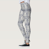 Ethnic Tribal Aztec Elephant Patroon Leggings (Links)