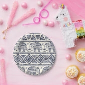 Ethnic Tribal Aztec Elephant Patroon Papieren Bordje (Feest)