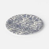 Ethnic Tribal Aztec Elephant Patroon Papieren Bordje (Gekanteld)