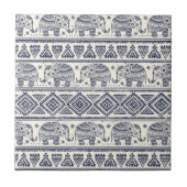 Ethnic Tribal Aztec Elephant Patroon Tegeltje (Voorkant)