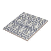 Ethnic Tribal Aztec Elephant Patroon Tegeltje (Zijkant)