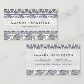 Ethnic Tribal Aztec Elephant Patroon Visitekaartje (Voorkant / Achterkant)