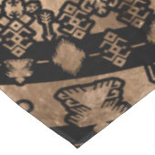 Ethnic Tribal Mandala Black en Gold Tafelkleed (Gekanteld)