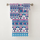 Ethnic Tribal Pattern Bath Towel Set Bad Handdoek (Insitu)