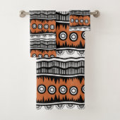 Ethnic Tribal Pattern Bath Towel Set Bad Handdoek (Insitu)