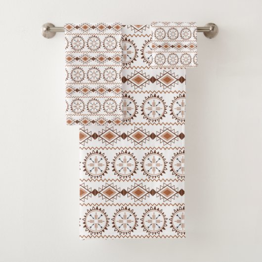 Ethnic Tribal Pattern Bath Towel Set Bad Handdoek (Insitu)