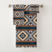 Ethnic Tribal Pattern Bath Towel Set Bad Handdoek (Insitu)