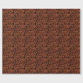 Ethnic Tribal Pattern Oranje Brown Black Cadeaupapier (Vlak)