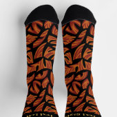 Ethnic Tribal Pattern Oranje Brown Black Socks Sokken (Top)