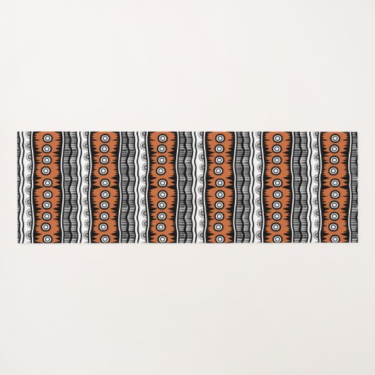 Ethnic Tribal Pattern Yoga Mat (Achterkant (horizontaal))