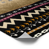 Ethnic Tribal Stripes 2026 Wall Calendar Poster (Hoek)