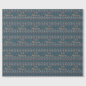 Ethnic Vist Patroon Cadeaupapier (Vlak)