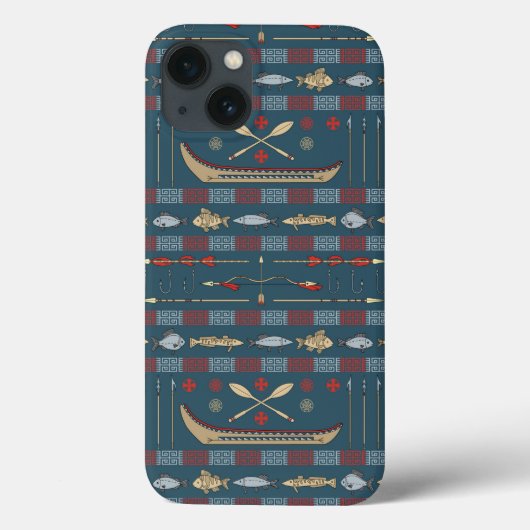 Ethnic Vist Patroon Case-Mate iPhone Case (Achterkant)