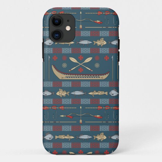Ethnic Vist Patroon Case-Mate iPhone Case (Achterkant)