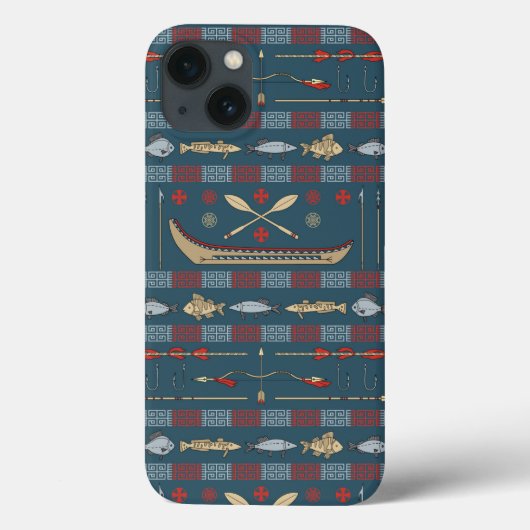 Ethnic Vist Patroon Case-Mate iPhone Case (Achterkant)